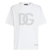 Dolce & Gabbana Vit Crew Neck T-shirt 100% Bomull White, Herr