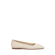 aeyde Klassisk Ballerina Pump i Creamy Beige, Dam