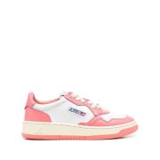 Autry Medalist Bicolor Läder Sneakers Pink, Dam