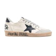 Golden Goose Blå Skrivande Kalv Sneakers White, Herr