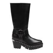 Jimmy Choo Nitar Läder Ankel Boot Svart Black, Dam