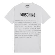 Moschino Kortärmad rund hals T-shirt White, Dam