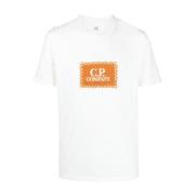 C.p. Company Logo T-Shirt Variant 02 White, Herr