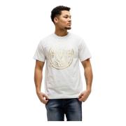 Versace Jeans Couture V-Emblem T-Shirt Vit/Guld Herr White, Herr