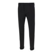 Dondup Svarta Slim Fit Byxor Black, Herr