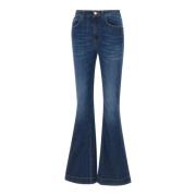 Kaos Flare Fit Dam Denim Jeans Blue, Dam