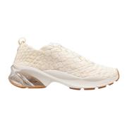 Tory Burch Ivory Vävd Tyg Trainer Sneakers Beige, Dam