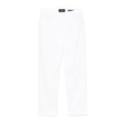 7 For All Mankind Straight Ankle Soleil Jeans White, Dam