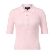 A.p.c. Rippad Polotröja Pink, Dam