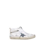 Golden Goose Laminerat läder våg mocka sneakers White, Dam