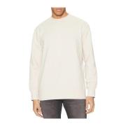 Calvin Klein Jeans Beige Stickad Crewneck Sweatshirt Beige, Herr