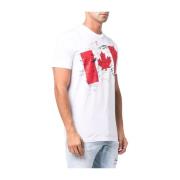 Dsquared2 Casual T-shirt Kollektion White, Herr