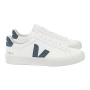 Veja Vita Läder Platta Skor California Stil White, Herr