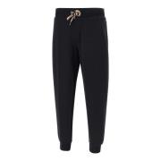 Hugo Boss Svart Bomullsblandning C-Larsen Jogger Byxor Black, Herr