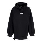 Disclaimer Svart Oversized Logo Hoodie Black, Dam