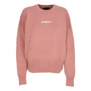 Disclaimer Rosa Crewneck Tröja med W Logo Pink, Dam