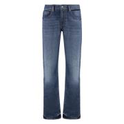 7 For All Mankind Raka Straight Jeans Blue, Herr