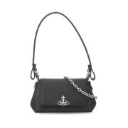 Vivienne Westwood Svart Syntetisk Läderhandväska med Orb Logo Black, D...