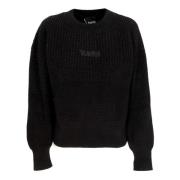 Disclaimer Svart W Logo Crewneck Tröja Black, Dam