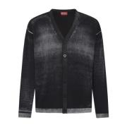 Diesel K-Larence Cardigan Sweater Black, Herr