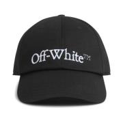 Off White Bokig Keps med Krökt Skärm Black, Herr