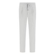 Boggi Milano City Trousers i stretch-seersucker Gray, Herr