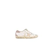 Golden Goose Nude Stjärna Glitter Häl Sneakers White, Dam