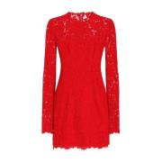 Dolce & Gabbana Elegant Klänning för Speciella Tillfällen Red, Dam