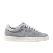 P448 Bali Perforerad Logotyp Låg Topp Sneakers Gray, Dam