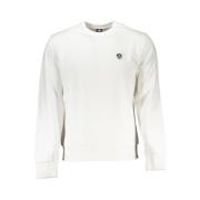 North Sails Borstad Bomullsweatshirt med Applique Logo White, Herr