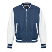 Givenchy Navy White Bomberjacka Blue, Herr