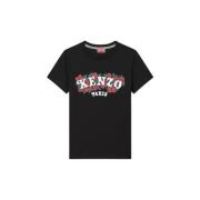 Kenzo Svart T-shirt med Verdy Market Animation Black, Dam