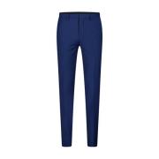 Hugo Boss Slim-Fit Ullblandning Kostymbyxor Blue, Herr