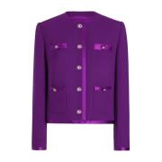 Dolce & Gabbana Lila Snygga Jackor Purple, Dam