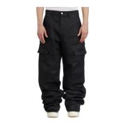 Rick Owens Cargo Svarta Byxor Black, Herr