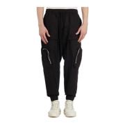 Thom Krom Bomull Jogger Byxor Black, Herr