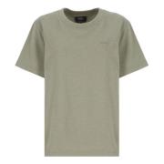 A.p.c. Grön Bomull Crewneck T-shirt för Kvinna Green, Dam