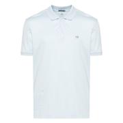 C.p. Company Logo Patch Polo Shirt Blue, Herr