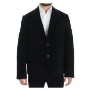 Dolce & Gabbana Svart Manchester Martini Blazer Jacka Black, Herr