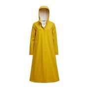 Stutterheim Love Print Matte Regnrock Yellow, Dam