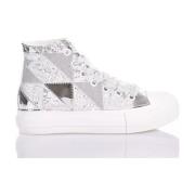 Mimanera Silver Platform Sneakers för Kvinnor Gray, Dam