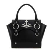 Vivienne Westwood Betty Svart Läderhandväska Black, Dam