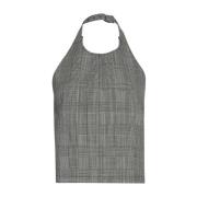 Wardrobe.nyc Halterneck Topp Gray, Dam