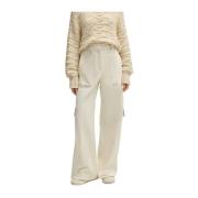 Hugo Boss Cargo Twill Bomullsbyxor White, Dam