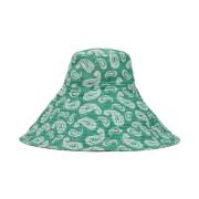 Jacquemus Paisley Print Pop Bucket Hat Green, Dam