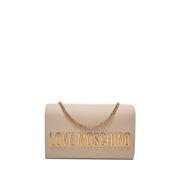 Moschino Ivory Axelväska Beige, Dam