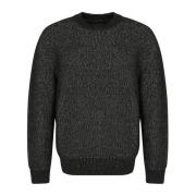 Loro Piana Round-neck Knitwear Black, Herr