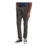 Tommy Jeans Stretch Bomullsbyxor - Rak passform Gray, Herr