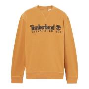 Timberland Gul Logo Sweatshirt Etablerad 1973 Yellow, Herr