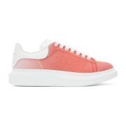 Alexander McQueen Oversized Sneakers med Perforerad Läderdetalj Pink, ...